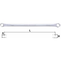 Tengtools - Langer Sternschlüssel, 8x10 630810FL 151610102 von TENGTOOLS