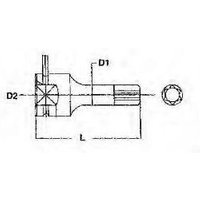 Tx Kraft-Steckschlüssel, 1/2 Tengtools 921250TX-C 128140902 von TENGTOOLS
