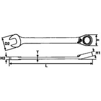 Umschalt-Ratschen-Kombischlüssel, 9mm Tengtools 600509R von TENGTOOLS