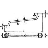 Tengtools - Winkel-Sternschlüssel, 30x32 633032 von TENGTOOLS