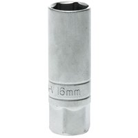 Zündkerzensteckschlüssel mit 3/8'-Schaft, 16 mm, Länge 64 mm von TENGTOOLS