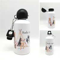 Trinkflasche Mit Namen "Boho Waldtiere"/ Individuell/ Flasche/ Kinder Trinkflasche 500Ml/ Kindergarten/Schule von TENII