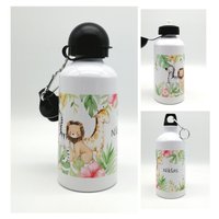 Trinkflasche Mit Namen "Dschungeltiere"/ Individuell/ Flasche/ Kinder Trinkflasche 500Ml/ Kindergarten/Schule von TENII