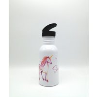 Trinkflasche Mit Namen "Einhorn"/ Kindergarten/ Schule/ Sport/ 500Ml Strohhalm von TENII