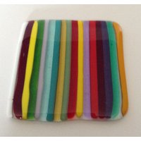 Verschmolzen Glasset Aus 4 Untersetzer Oder Fliesen von TENOutoften10