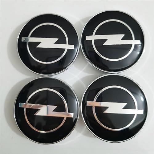 TENREV Auto Nabendeckel für Opel Karl 2015-2019, ABS-Material Radnabenkappen Felgendeckel Auto-Logo-Aufkleber mit Räderabdeckung mit Zentraler Abdeckung von TENREV