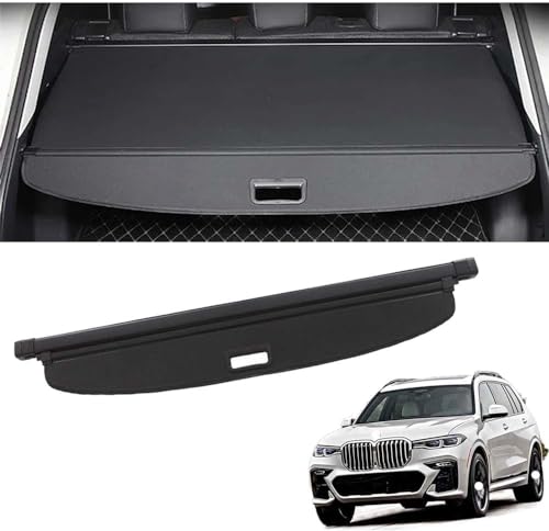 TENREV Laderaumabdeckung Kofferraum Schutz Abdeckung Cargo Cover für BMW X7 (G07) SUV 2019 Ausziehbar Kofferraumabdeckung Rollo von TENREV