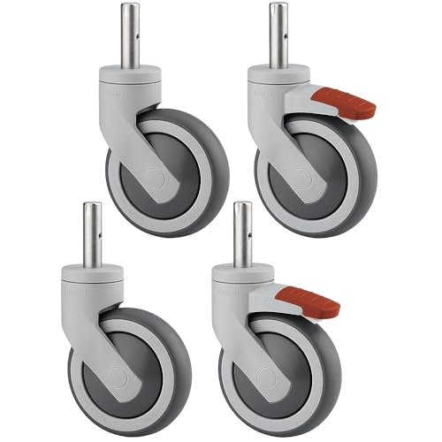 TENTE | Kunststoffrolle | Set-Angebot | 2 Lenkrollen mit Doppelstopp und 2 Lenkrollen | Zapfen | Rad-Ø x Breite 125 x 32 mm TENTE | Kunststoffrolle | Set-Angebot | 2 Lenkrollen mit Doppelstopp und 2 Lenkrollen | Zapfen | Rad-Ø x Breite 125 x 32 mm von TENTE