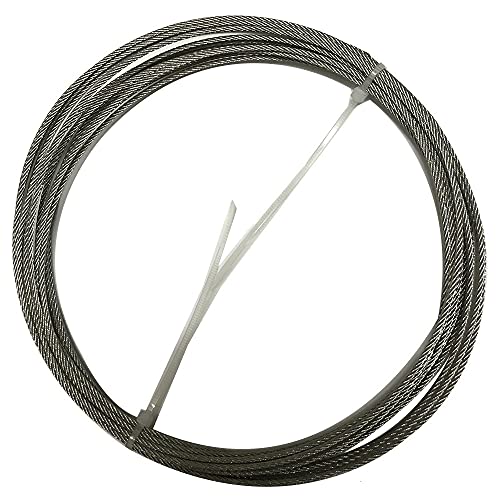 Drahtseil,Edelstahl Seil 2 stücke 304 edelstahl draht seil hubkabel 5m 7x7 struktur 0,8mm, 1mm 1,5 mm 2,5mm 3mm Durchmesser diy draht seil metalldrähte(2.5 MM (5M)) von TENVORA