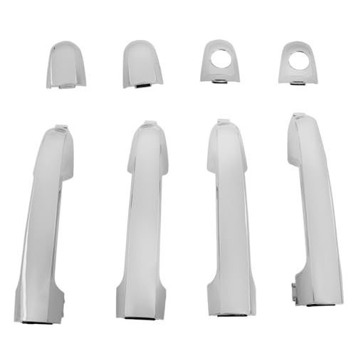 TENVORA Kofferraumtaste,Heckklappengriff 1PC Chrome Vorne Hinten Außerhalb Außentürgriff Passend für ELANTRA 2007-2011(Front Left) von TENVORA