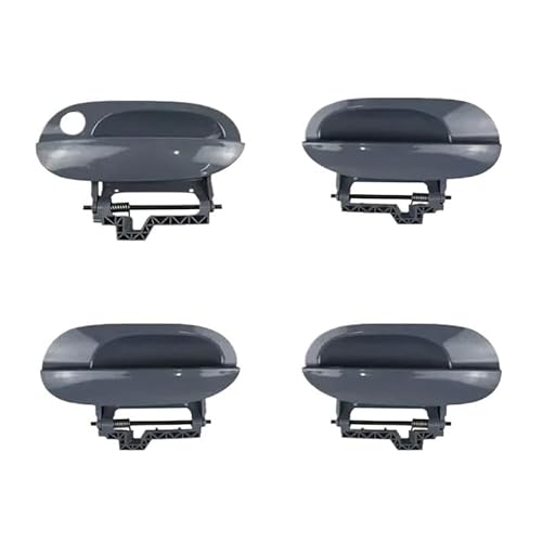 TENVORA Kofferraumtaste,Heckklappengriff Passend für BMW 1997-2003 E39 525i 528i 530i 540i 540iP M5 Außentüröffnergriff(4 Set) von TENVORA