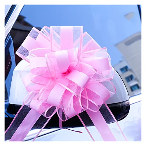 TENVORA Riesenschleife,Geschenkschleife Groß 10 stücke Große Auto Bogen Extra for Autos Geburtstag Weihnachten Geschenke Geschenkdekoration Hochzeit Zug Bögen(Pink) von TENVORA