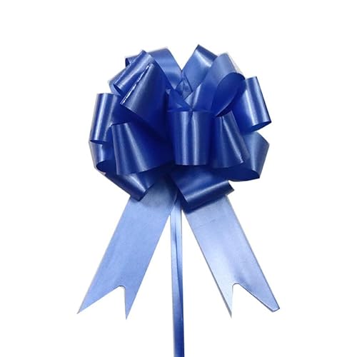 TENVORA Riesenschleife,Geschenkschleife Groß 10 stücke Hochzeit Pull Bogen bräuber Blume Auto Geschenke wrap Packing geburtstagsveranstaltungen Party liefert Valentines(Dark Blue) von TENVORA