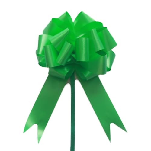 TENVORA Riesenschleife,Geschenkschleife Groß 10 stücke Hochzeit Pull Bogen bräuber Blume Auto Geschenke wrap Packing geburtstagsveranstaltungen Party liefert Valentines(Green) von TENVORA
