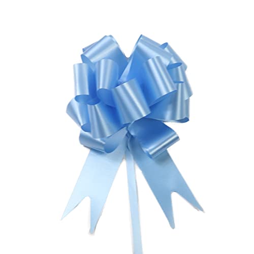 TENVORA Riesenschleife,Geschenkschleife Groß 10 stücke Hochzeit Pull Bogen bräuber Blume Auto Geschenke wrap Packing geburtstagsveranstaltungen Party liefert Valentines(Light Blue) von TENVORA