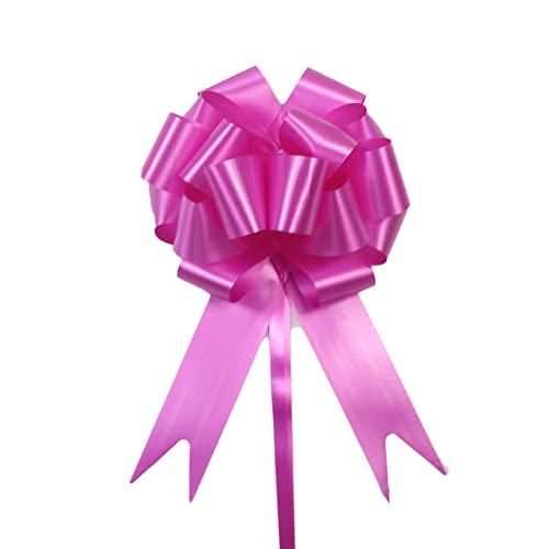 TENVORA Riesenschleife,Geschenkschleife Groß 10 stücke Hochzeit Pull Bogen bräuber Blume Auto Geschenke wrap Packing geburtstagsveranstaltungen Party liefert Valentines(Rose red) von TENVORA
