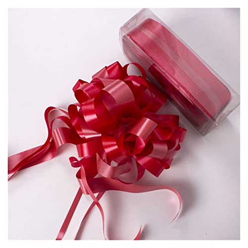 TENVORA Riesenschleife,Geschenkschleife Groß 10 stücke ziehen bogenbänder for Blume Wrapper Geschenk verpackung romantische Hochzeit Geburtstag Party dekor Hause Auto liefert(Red) von TENVORA