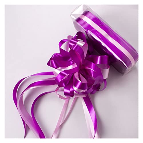 TENVORA Riesenschleife,Geschenkschleife Groß 10 stücke ziehen bogenbänder for Blume Wrapper Geschenk verpackung romantische Hochzeit Geburtstag Party dekor Hause Auto liefert(Rose red) von TENVORA