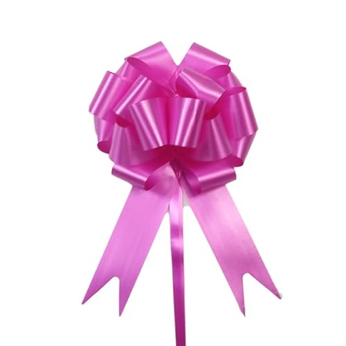 TENVORA Riesenschleife,Geschenkschleife Groß 30 stücke Pull Bögen Bänder Geburtstagsveranstaltungen Party DIY. Geschenkverpackung Hochzeitsauto Dekoration Weihnachtsbögen Blume Wrap(Rosered) von TENVORA
