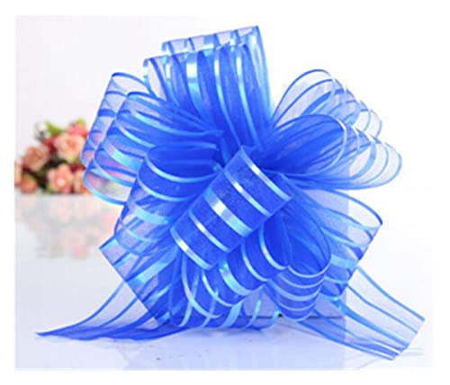 TENVORA Riesenschleife,Geschenkschleife Groß 50 stücke Große größe Pull Bogen hochzeitsauto Dekoration Ehe Room Weihnachten Deco Geschenk einverpackungsbänder(Deep Blue) von TENVORA
