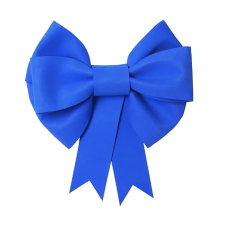 TENVORA Riesenschleife,Geschenkschleife Groß DIY Riesige Bogenmaterialpaket Baumspitzen Schleife Große Fliege Dekoration Handgemachte Party Hintergrund Wanddekor(Blue,75-100cm) von TENVORA