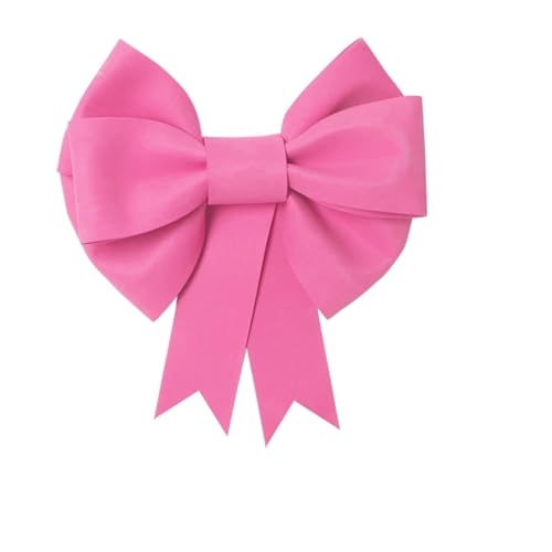 TENVORA Riesenschleife,Geschenkschleife Groß DIY Riesige Bogenmaterialpaket Baumspitzen Schleife Große Fliege Dekoration Handgemachte Party Hintergrund Wanddekor(Pink,75-100cm) von TENVORA