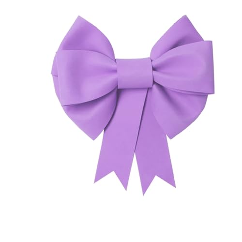 TENVORA Riesenschleife,Geschenkschleife Groß DIY Riesige Bogenmaterialpaket Baumspitzen Schleife Große Fliege Dekoration Handgemachte Party Hintergrund Wanddekor(Purple,95-125cm) von TENVORA