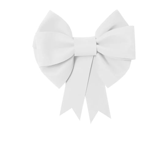 TENVORA Riesenschleife,Geschenkschleife Groß Dekoration Big Bow Eva Hochzeitsbogen Geburtstagsfeier Fest Anlass Riesen Bowknot(Pure White,45-65cm) von TENVORA