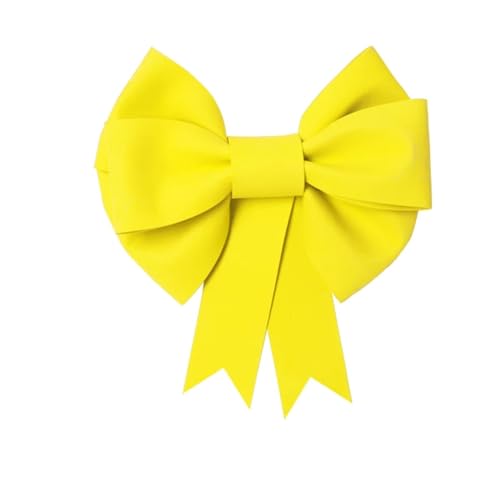 TENVORA Riesenschleife,Geschenkschleife Groß Dekoration Big Bow Eva Hochzeitsbogen Geburtstagsfeier Fest Anlass Riesen Bowknot(Yellow,95-125cm) von TENVORA