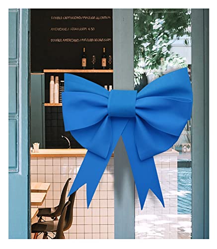 TENVORA Riesenschleife,Geschenkschleife Groß Große Bogen Dekorative Riesige Bug Shop Türdekoration Auto Hochzeit Party Feste Gelegenheit Dekoration Weihnachten(Blue,55x70cm) von TENVORA