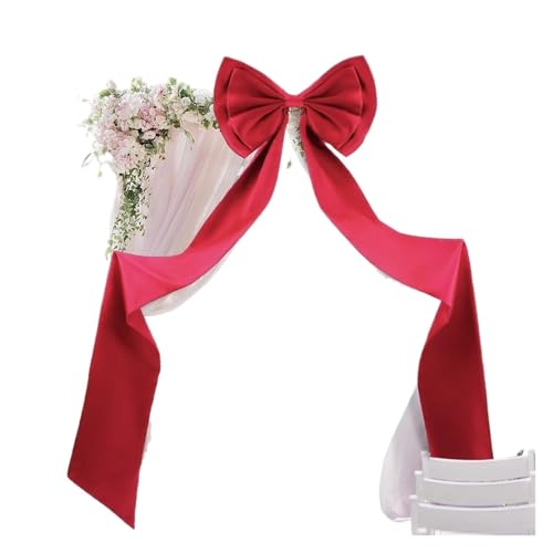 TENVORA Riesenschleife,Geschenkschleife Groß Riesiger Weißer Bogenbogen Als Dekoration for Hochzeitszeremonien, Geburtstagsfeiern, Fotografie-Hintergrund – Elegantes Stoffdesign(A1) von TENVORA