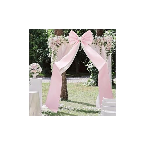 TENVORA Riesenschleife,Geschenkschleife Groß Riesiger Weißer Bogenbogen Als Dekoration for Hochzeitszeremonien, Geburtstagsfeiern, Fotografie-Hintergrund – Elegantes Stoffdesign(A3) von TENVORA