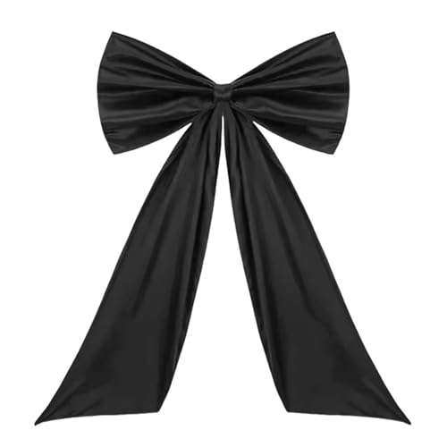 TENVORA Riesenschleife,Geschenkschleife Groß Rosa Große Schleife for Hintergrund Geburtstag Party Zimmer Wand Dekor Riesige Band Krawatte Hängen Geschenk(Black) von TENVORA