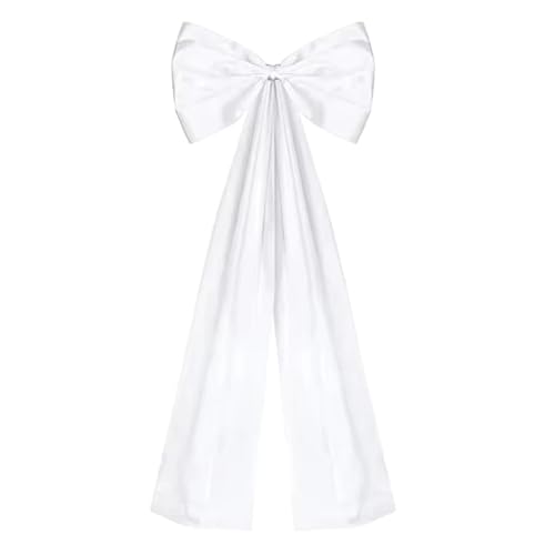 TENVORA Riesenschleife,Geschenkschleife Groß Rosa Große Schleife for Hintergrund Geburtstag Party Zimmer Wand Dekor Riesige Band Krawatte Hängen Geschenk(White) von TENVORA