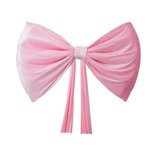 TENVORA Riesenschleife,Geschenkschleife Groß Übergroße Rote Plüschschleifen, Dekoration for Hochzeiten Und Partys, Kulisse, Weihnachtsbaum, Wanddekoration, Ornamentband(Pink) von TENVORA