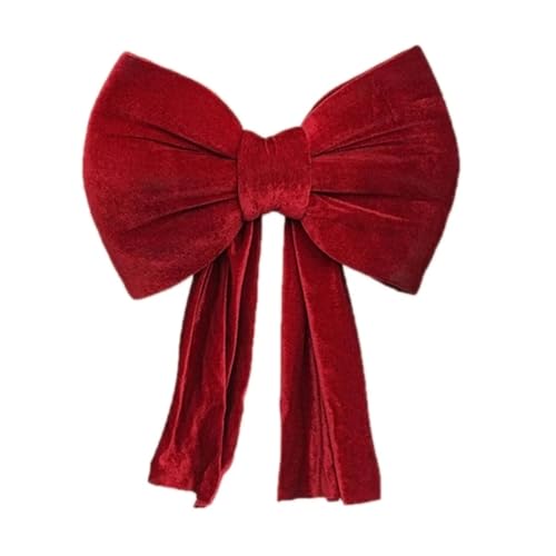 TENVORA Riesenschleife,Geschenkschleife Groß Übergroße Rote Plüschschleifen, Dekoration for Hochzeiten Und Partys, Kulisse, Weihnachtsbaum, Wanddekoration, Ornamentband(Red) von TENVORA