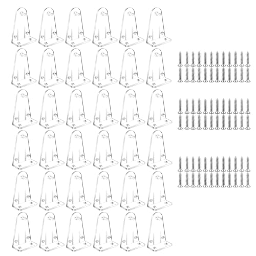 12/36 Stück Jalousien-Halterungen, untere Schienen, Halteklammern mit Schrauben für horizontale Schatten, Fenster, Tür, Jalousienhalter 12/36 Stück Jalousien-Halterungen, untere Schienen, Halteklammern mit Schrauben für horizontale Schatten, Fenster, Tür, Jalousienhalter von TENYELE