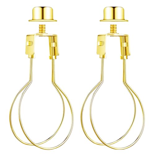 2 Stück Lampenschirm-Harfenhalter-Adapter, obere Unterstützung, Glühbirnen-Clip, Federhalter, horizontal, Hardware, Obere Stützlicht 2 Stück Lampenschirm-Harfenhalter-Adapter, obere Unterstützung, Glühbirnen-Clip, Federhalter, horizontal, Hardware, Obere Stützlicht von TENYELE