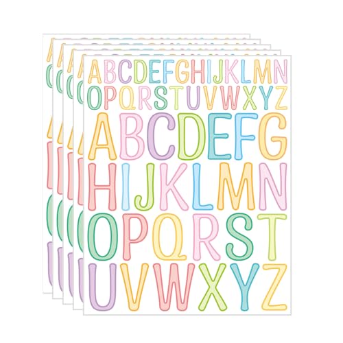 5 Blatt Alphabete Aufkleber Belohnung Aufkleber Dekorative Etikett Bunte Buchstaben Aufkleber Scrapbook Aufkleber Journal Aufkleber Brief Aufkleber Bunte Alphabete Aufkleber Journal Aufkleber für von TENYELE
