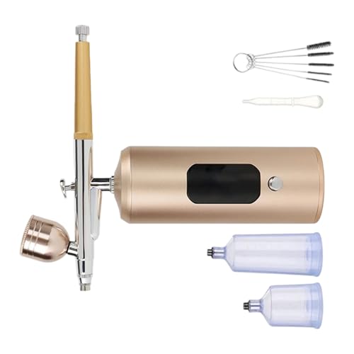 7,4 V Airbrush-Druckluftsprühgerät, Kupferlegierungsdüse, geeignet für Schönheitspflege und künstlerische Anwendungen, Doppelzweck-Airbrush für Hautpflege- und Sprühkunstprojekte 7,4 V Airbrush-Druckluftsprühgerät, Kupferlegierungsdüse, geeignet für Schönheitspflege und künstlerische Anwendungen, Doppelzweck-Airbrush für Hautpflege- und Sprühkunstprojekte von TENYELE