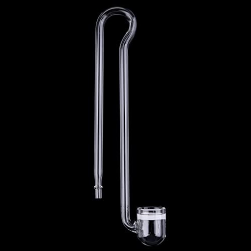 CO2-Diffusor aus Glas für Aquarien, U-Form, R-Form, einfaches Design, passend für Tanks unter 20 Gallonen von TENYELE