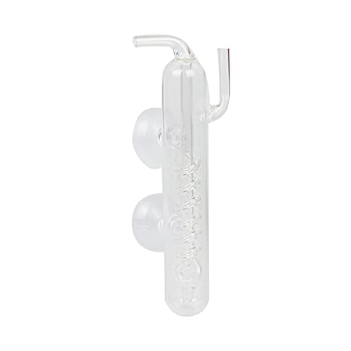 CO2-Diffusor für Aquarium, Blasenzähler, Spiralform, Glas-Zerstäuber, Regler für Bepflanzung für Tank mit Saugnapf, Blasenzähler von TENYELE