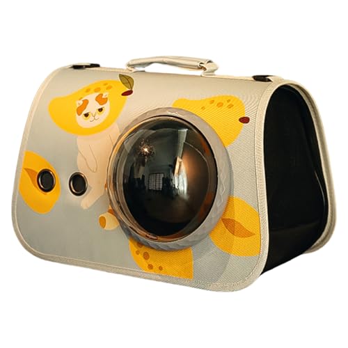 Durchlässige Katzentragetasche, transparent, für bequemes Reisen und Belüftung, bequemer Katzentransport von TENYELE