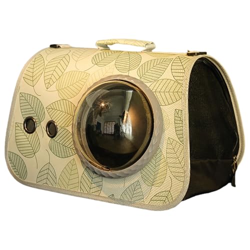 Durchlässige Katzentragetasche, transparent, für bequemes Reisen und Belüftung, bequemer Katzentransport von TENYELE