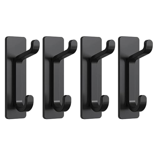 Edelstahl-Wandhaken, nahtlos, selbstklebend, für Kleidung, Hüte, Schlüssel, Wand, starke Handtuchhaken für Badezimmer, 4 Stück von TENYELE