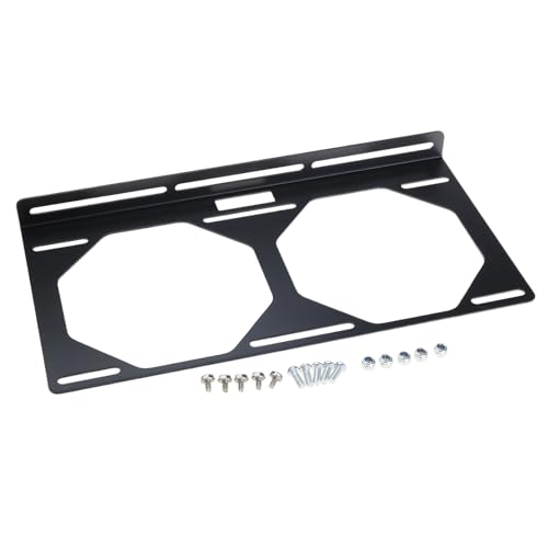 Externe Halterung für Heizkörper-Lüfter, geeignet für 12 cm, 24 cm, 36 cm Lüfter, verzinkte Computer-Gehäuse-Halterung für PC-Gehäuse von TENYELE