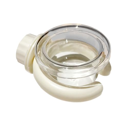 Futterschale für Vogelkäfig, mit Klemme, transparent, für Papageien, Nymphensittiche und kleine Vögel, mit Clip von TENYELE