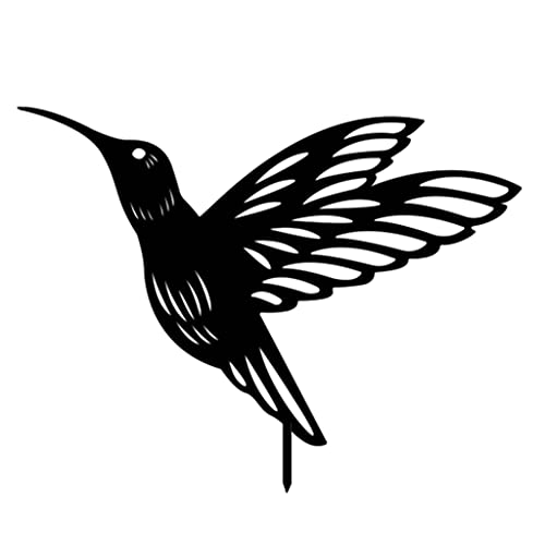 Gebügeltes Tierhof Kolibris Geformte Gartenkunst Für Außendekoration Freien Schwarze Pfahl Rasen Ornamente Garten Vogel Dekorationen von TENYELE