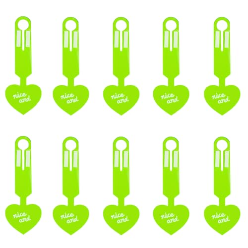 Gepäck-Etiketten, fluoreszierende Farbe, Herzform, Gepäck-Identifikation, leicht zu finden, 10 Stück Gepäck-Etiketten, fluoreszierende Farbe, Herzform, Gepäck-Identifikation, leicht zu finden, 10 Stück von TENYELE