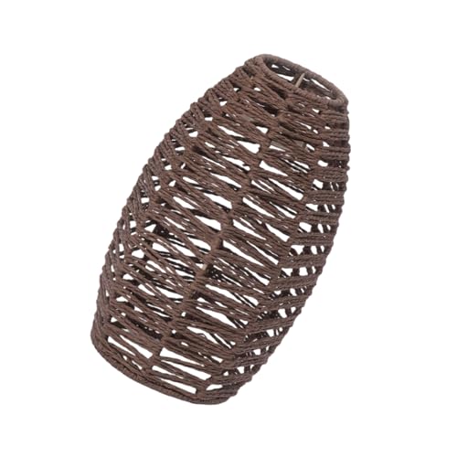 Handgewebte Kronleuchter Lampenschatten Imitation Rattan Deckenheizpendelleuchte Schattenabdeckungen Für Esszimmer Restaurant Imitation Rattan Handgewebte Kronleuchter Lampenschatten Imitation Rattan Deckenheizpendelleuchte Schattenabdeckungen Für Esszimmer Restaurant Imitation Rattan von TENYELE
